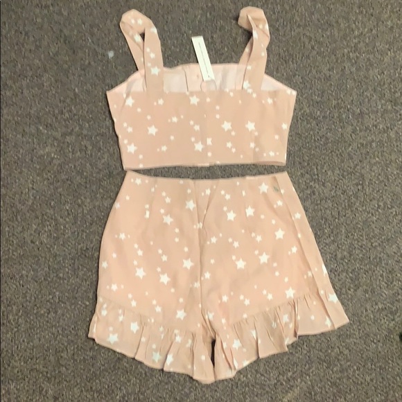 Pink Stars Shorts Set - Picture 2 of 6